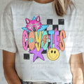 Neon Checkered Mascot Coyotes