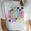 Neon Checkered Mascot Hornets