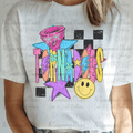 Neon Checkered Mascot Tornadoes