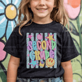 Neon Checkered Second Grade Melting Smiley