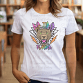 Neon Def Tired Teacher Leopard Head Rockstar