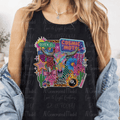Neon Edgy Western Cow Skull and Signs