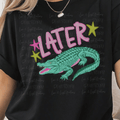 Neon Later Gator with Alligator