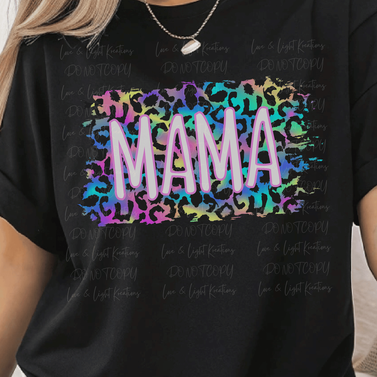 Neon Leopard Print Mama