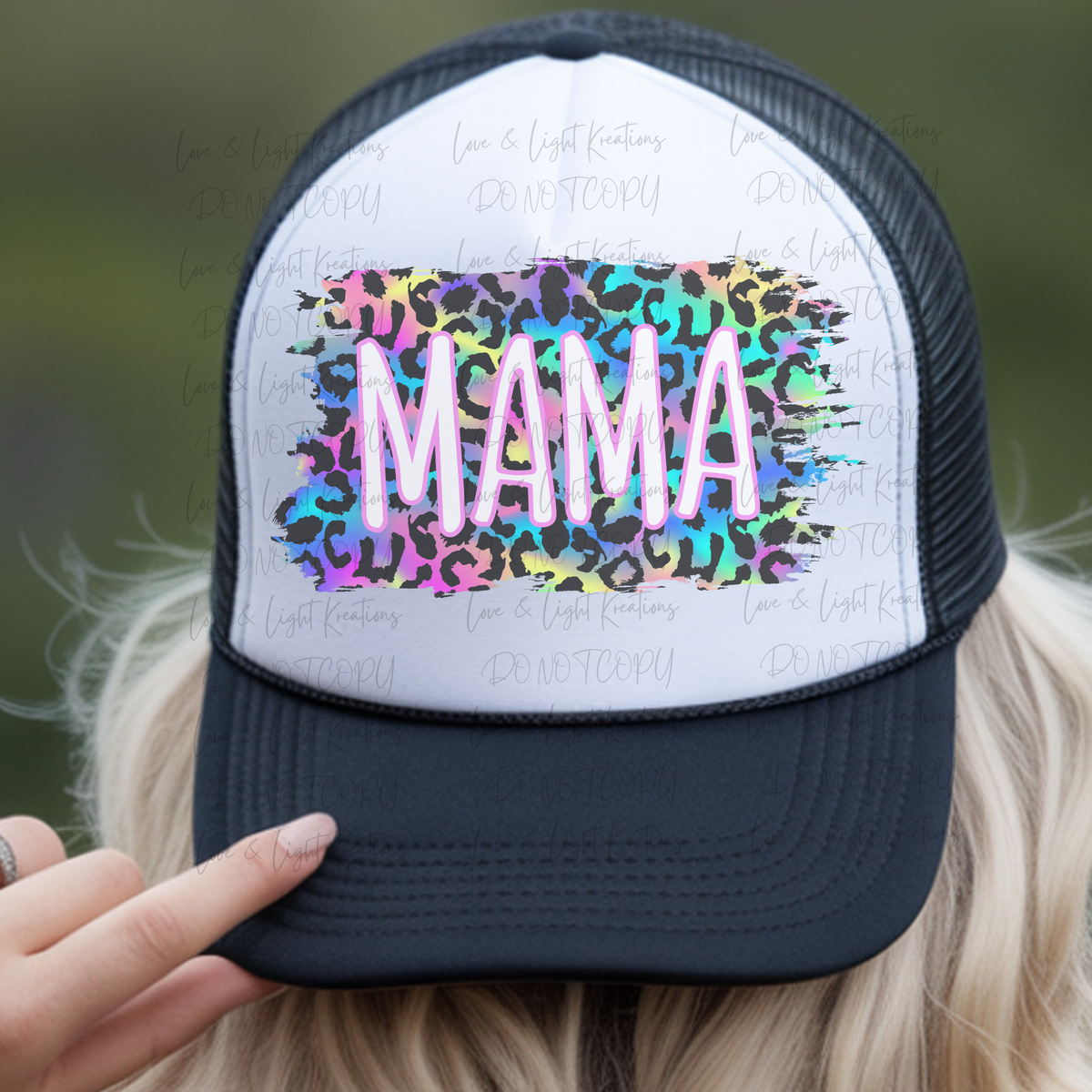 Neon Leopard Print Mama