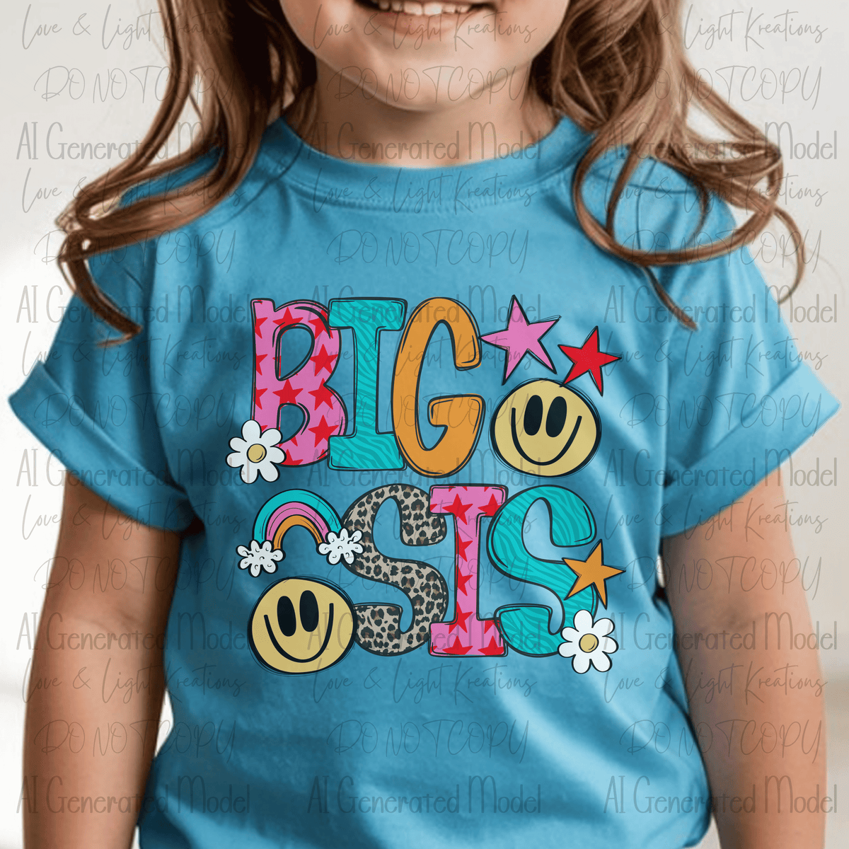 Neon Smiley Big Sis