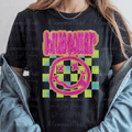 Neon Smiley Blue Collar Wifey