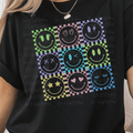 Neon Smiley Faces