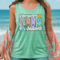 Neon Summer with Black Polka Dots
