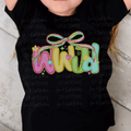 Neon WWJD Pink, Yellow, Green and Blue with Bow