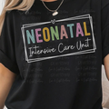 Neonatal Intensive Care Unit with Rainbow Letters