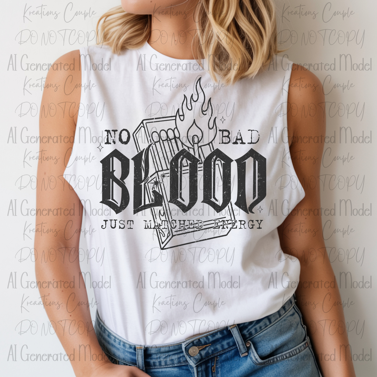 No Bad Blood Just Matched Energy Distressed