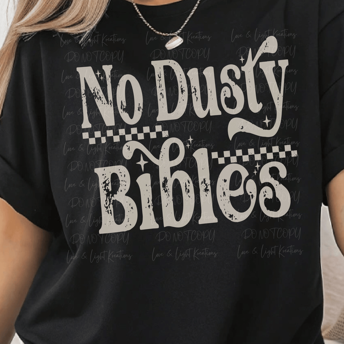 No Dusty Bibles in Tan