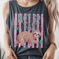 Not So Fast Sloth with Pink Stripes