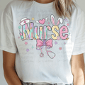 Nurse with Easter Elements and Pastel Colors