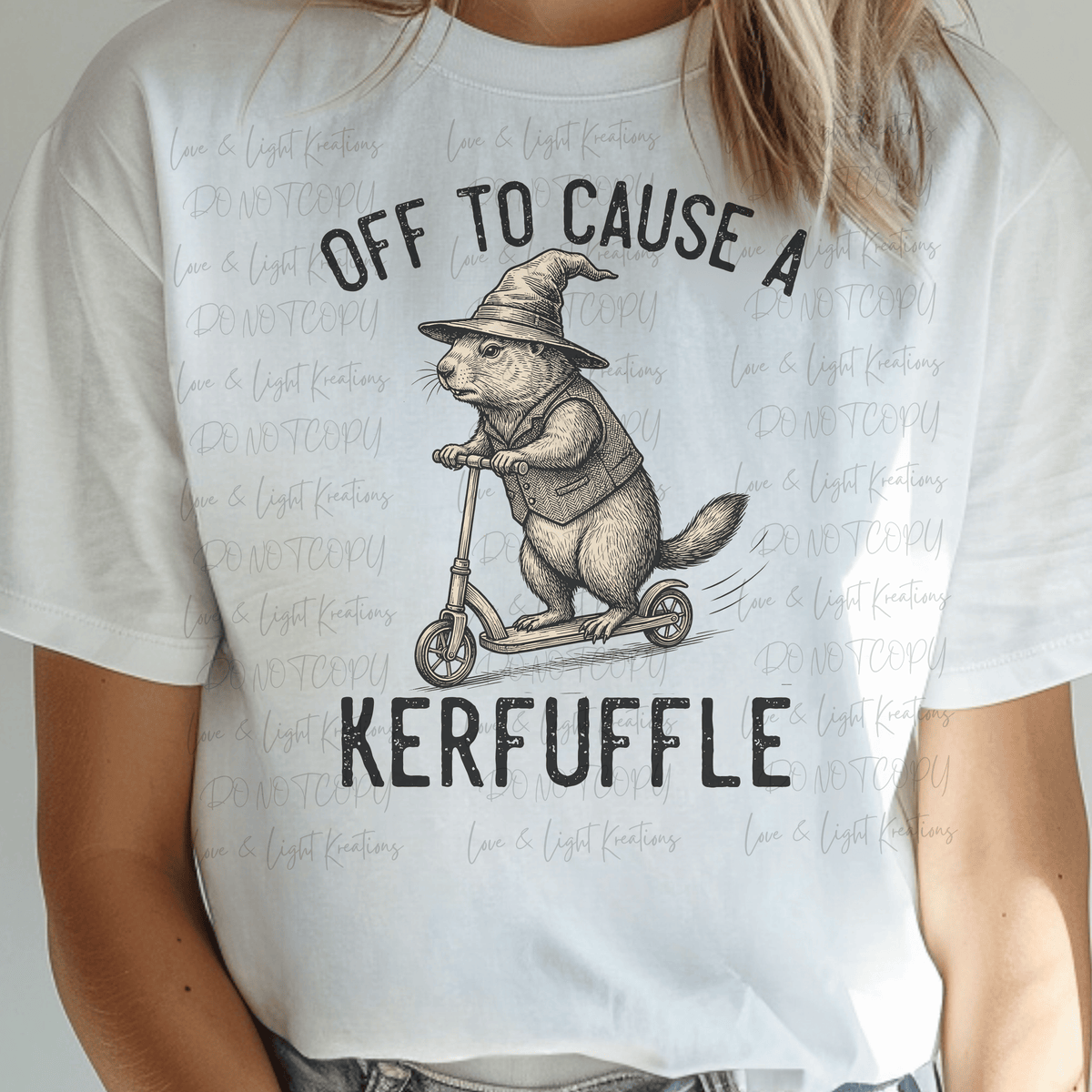Off to Cause a Kerfuffle with Gopher Riding a Scooter