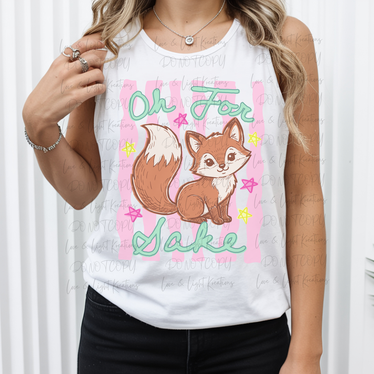 Oh For Fox Sake with Stripes