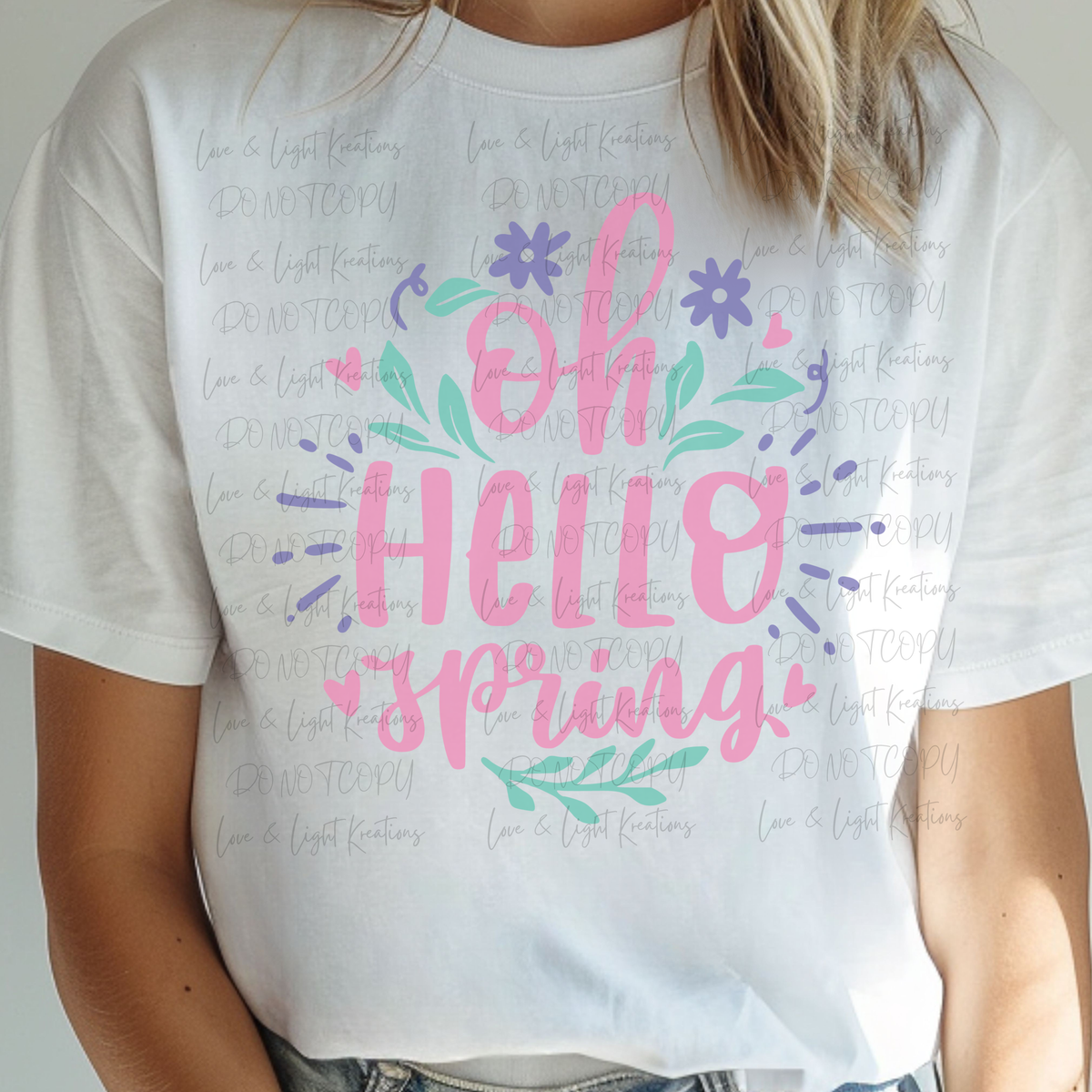 Oh Hello Spring Pink with Florals