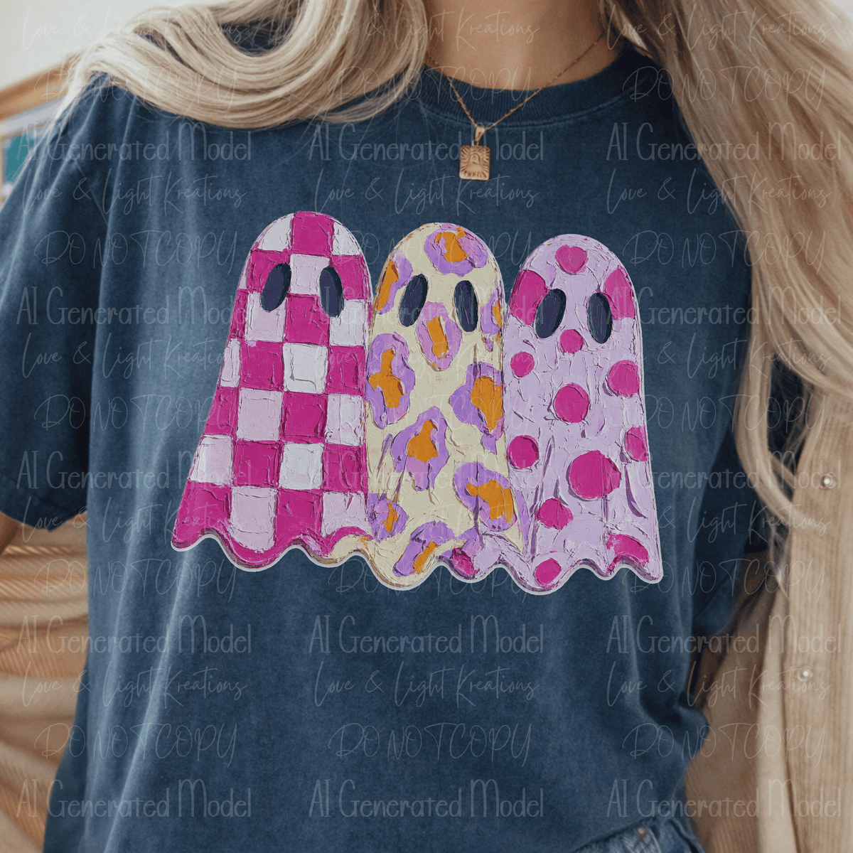 Oil Paint Colorful Ghost Club