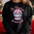 On Christmas We Wear Pink Snow Globe