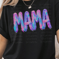 Paint Strokes Mama Blue, Purple, Pink and Teal