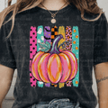 Painted Pumpkin with Preppy Stripes