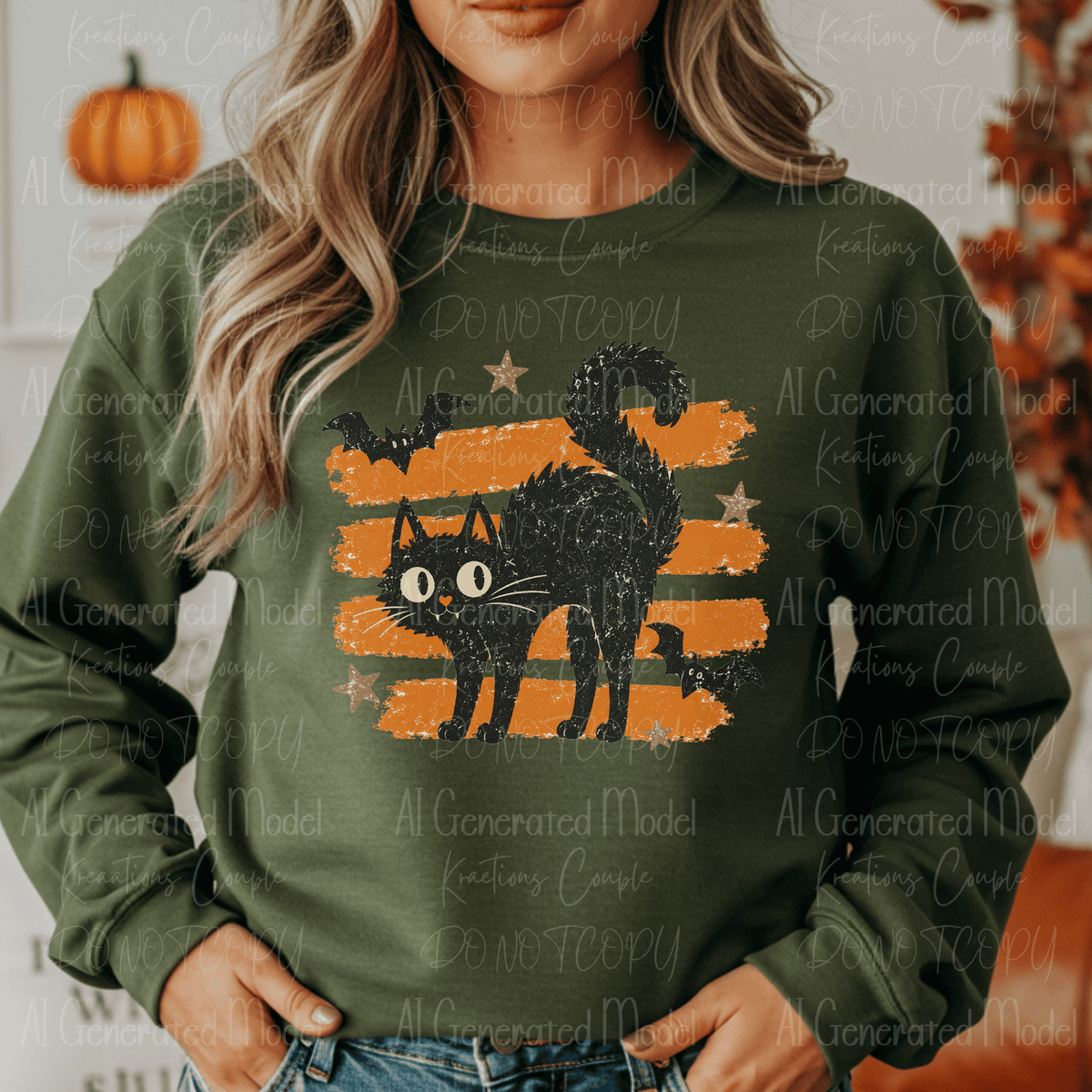 Paint Stroke Black Cat