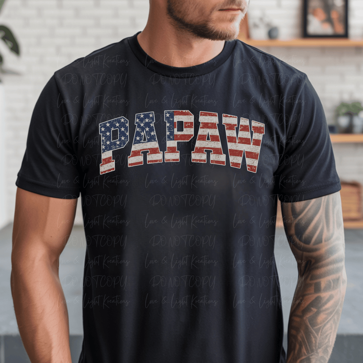 Papaw Arched American Print