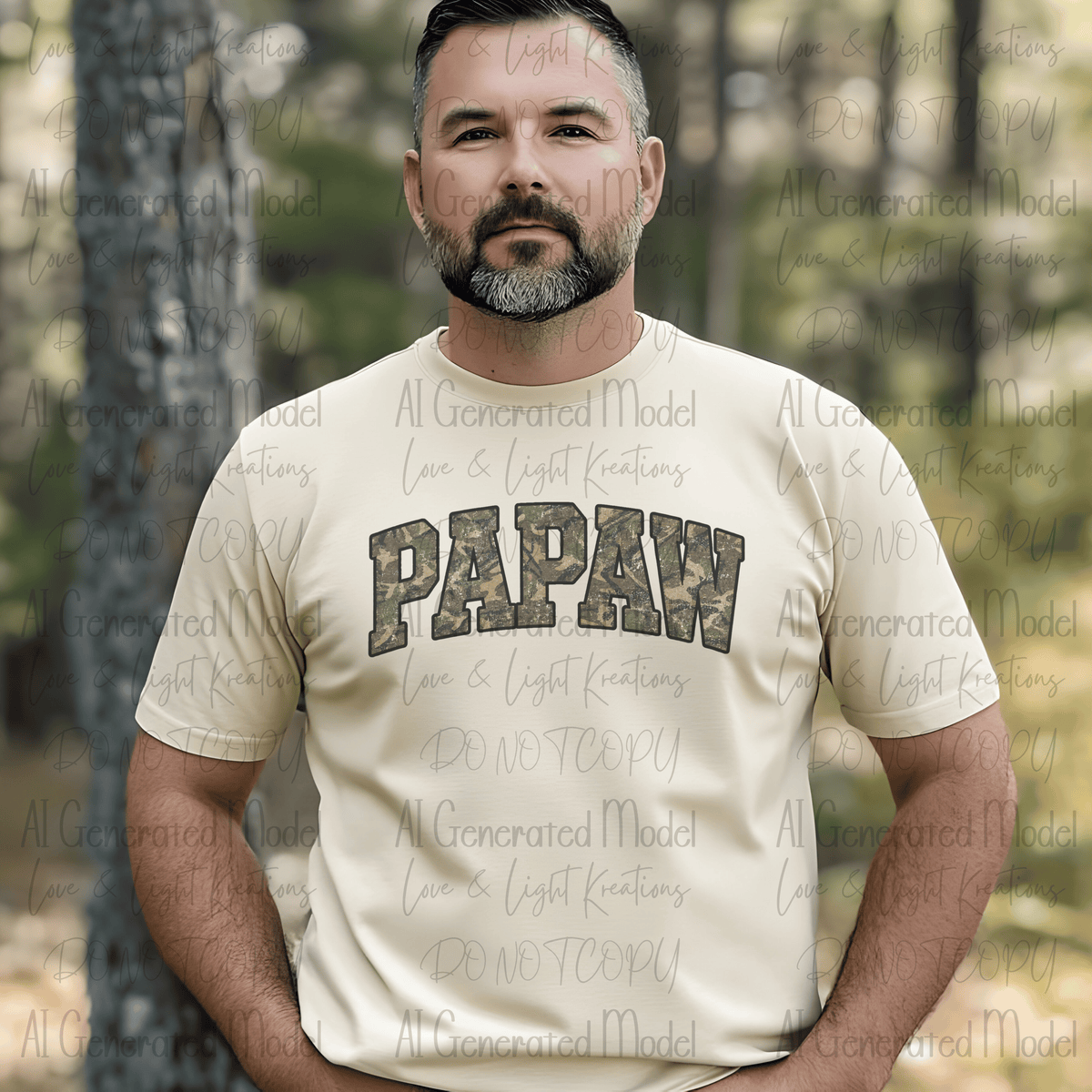 Papaw Distressed Camo