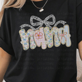 Pastel Floral Nana with Faux Lace Bow