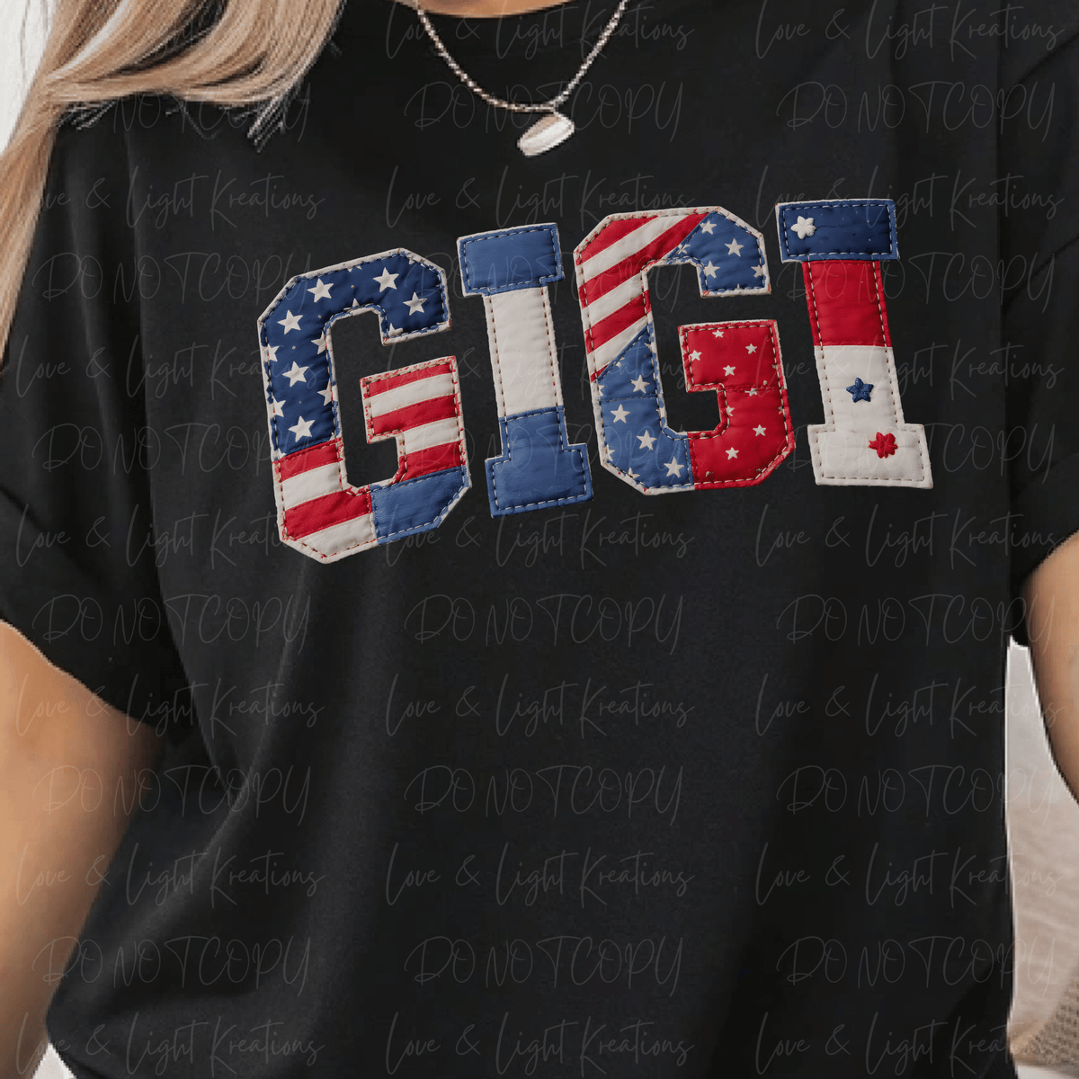 Patriotic Patchwork Prints Gigi