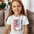 Pattern America Land of the Free Goose Blowing a Bubble with Flag Glasses and Bow