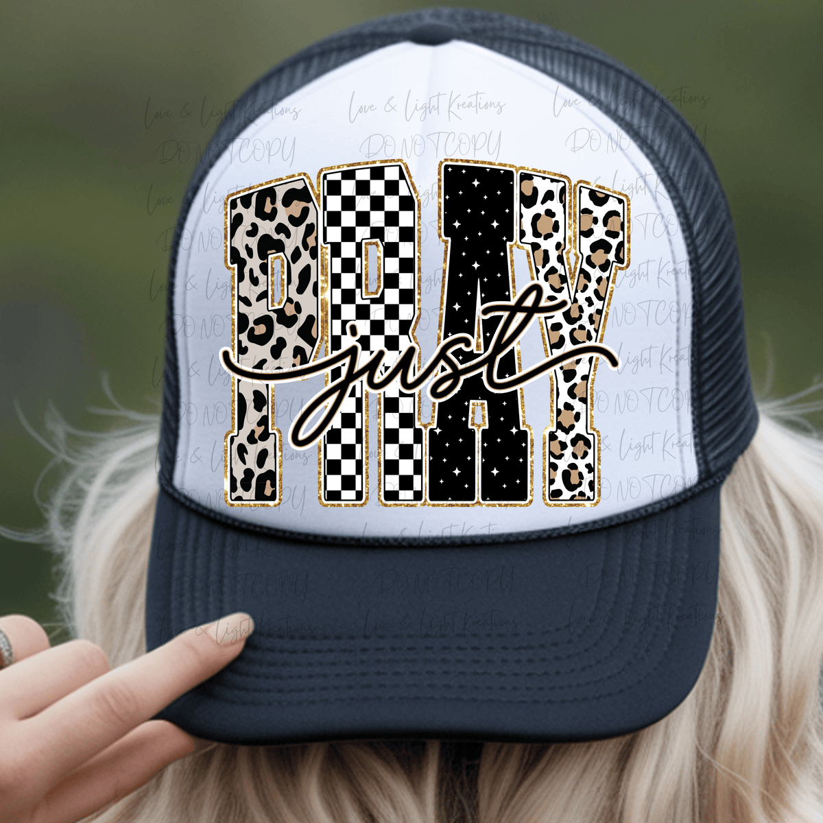 Patterned Just Pray