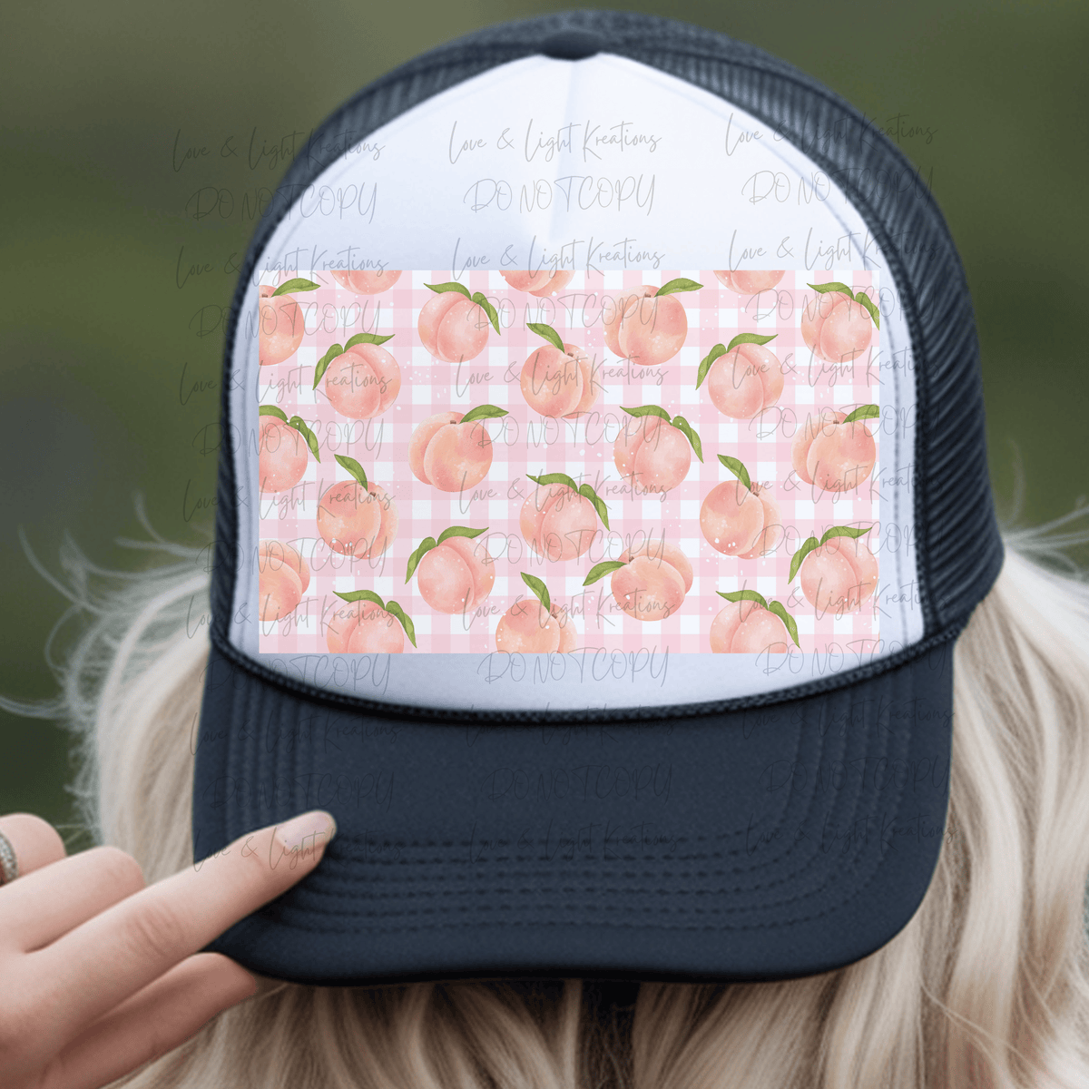Peach and Pink Checkered Background