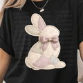 Pearl Outline Patchwork Bunny