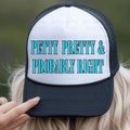Petty and Probably Right Blue with Black Outlines