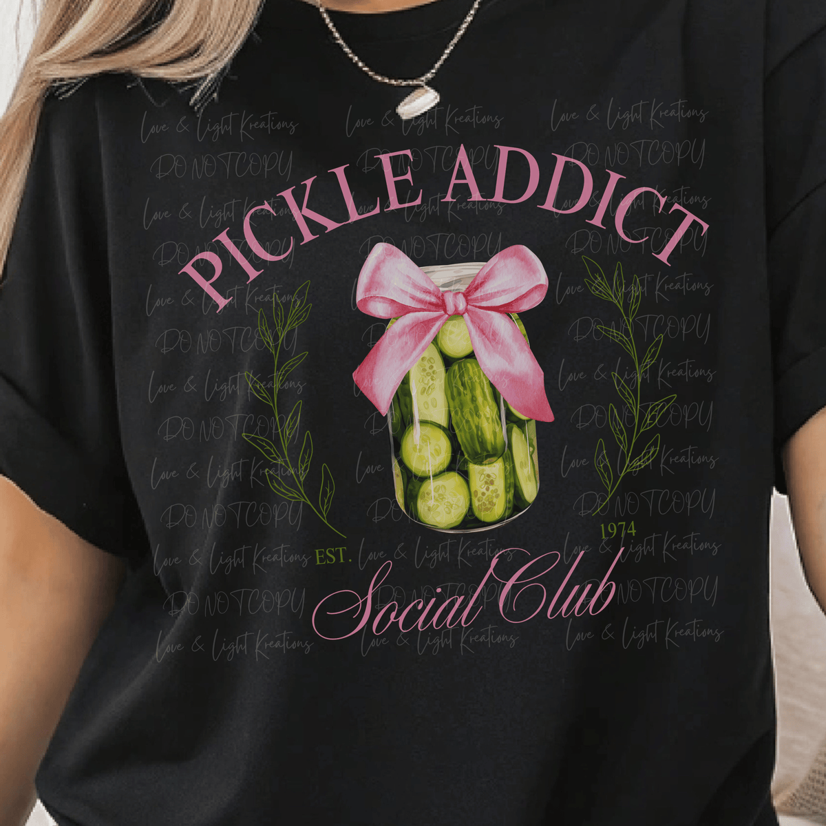 Pickle Addict Social Club with Coquette Bow