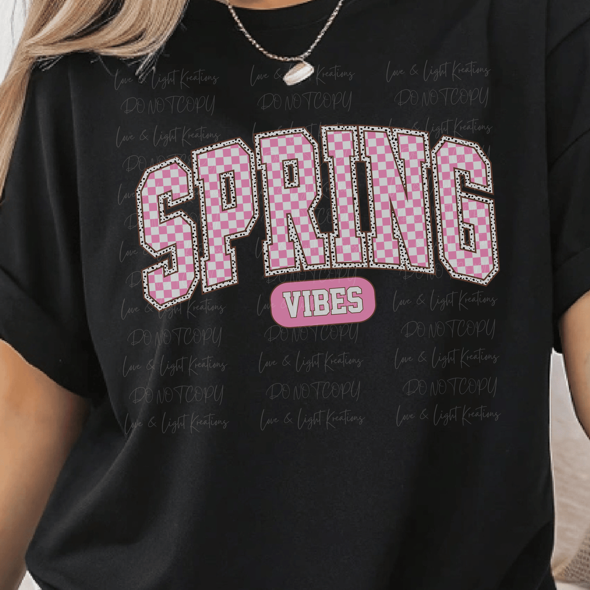 Pink Checkered Spring Vibes