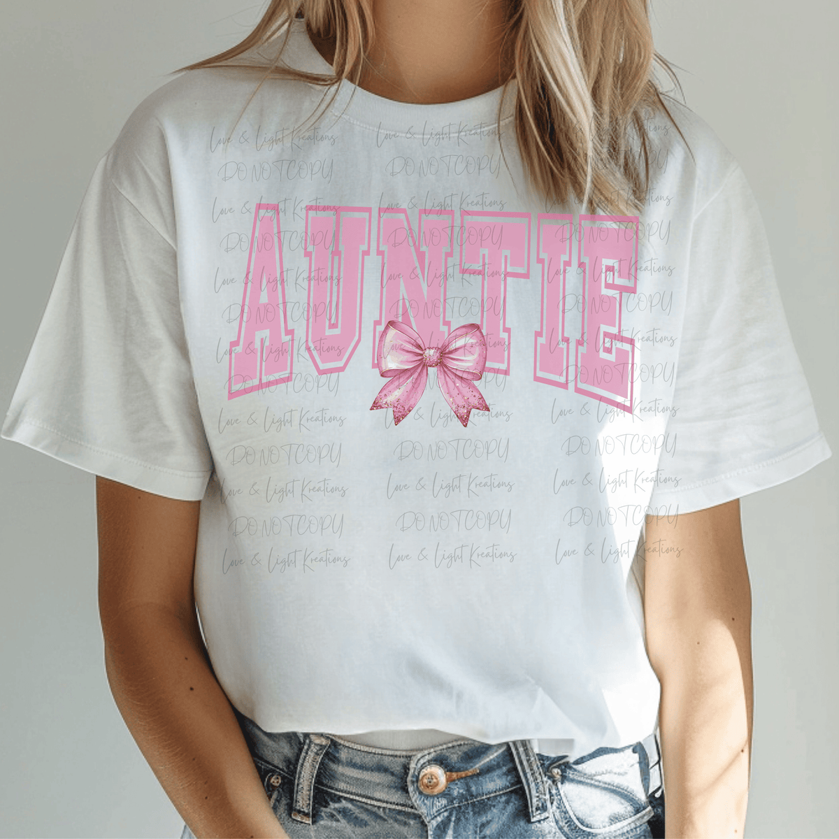 Pink Coquette Bow Arch Auntie