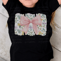 Pink Coquette Bow on Florals