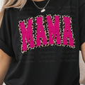 Pink Mama with Leopard Print Outline