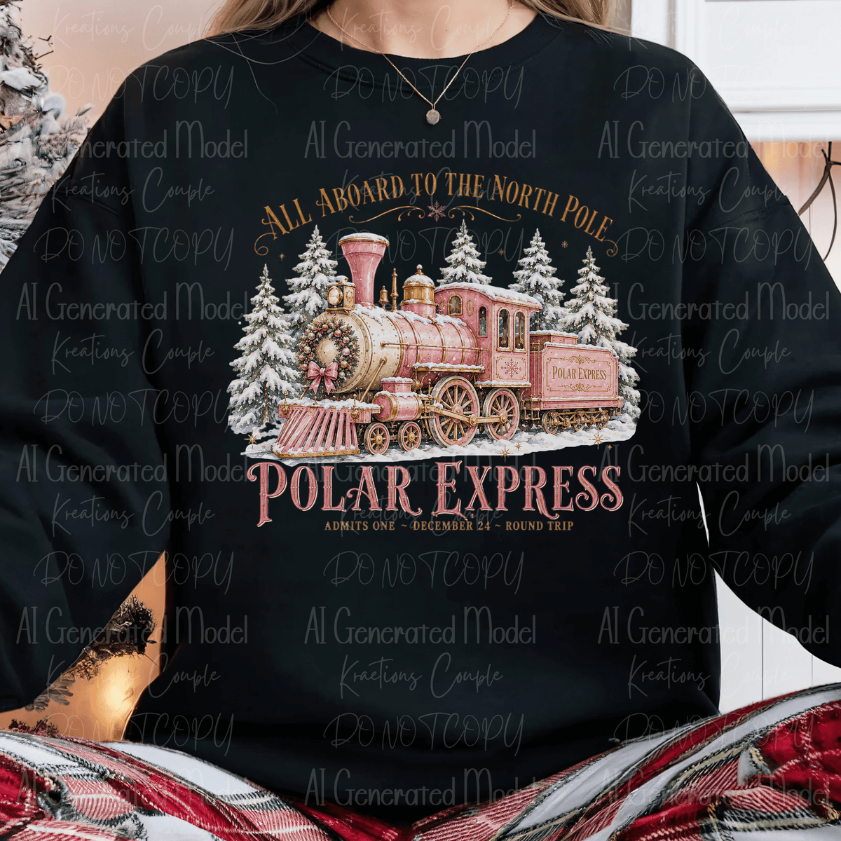 Pink Polar Express Train