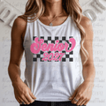 Pink Senior 2027 Black Checker