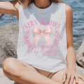 Pink Very Demure, Very Mindful, Very Cutesy with Pink Coquette Bow