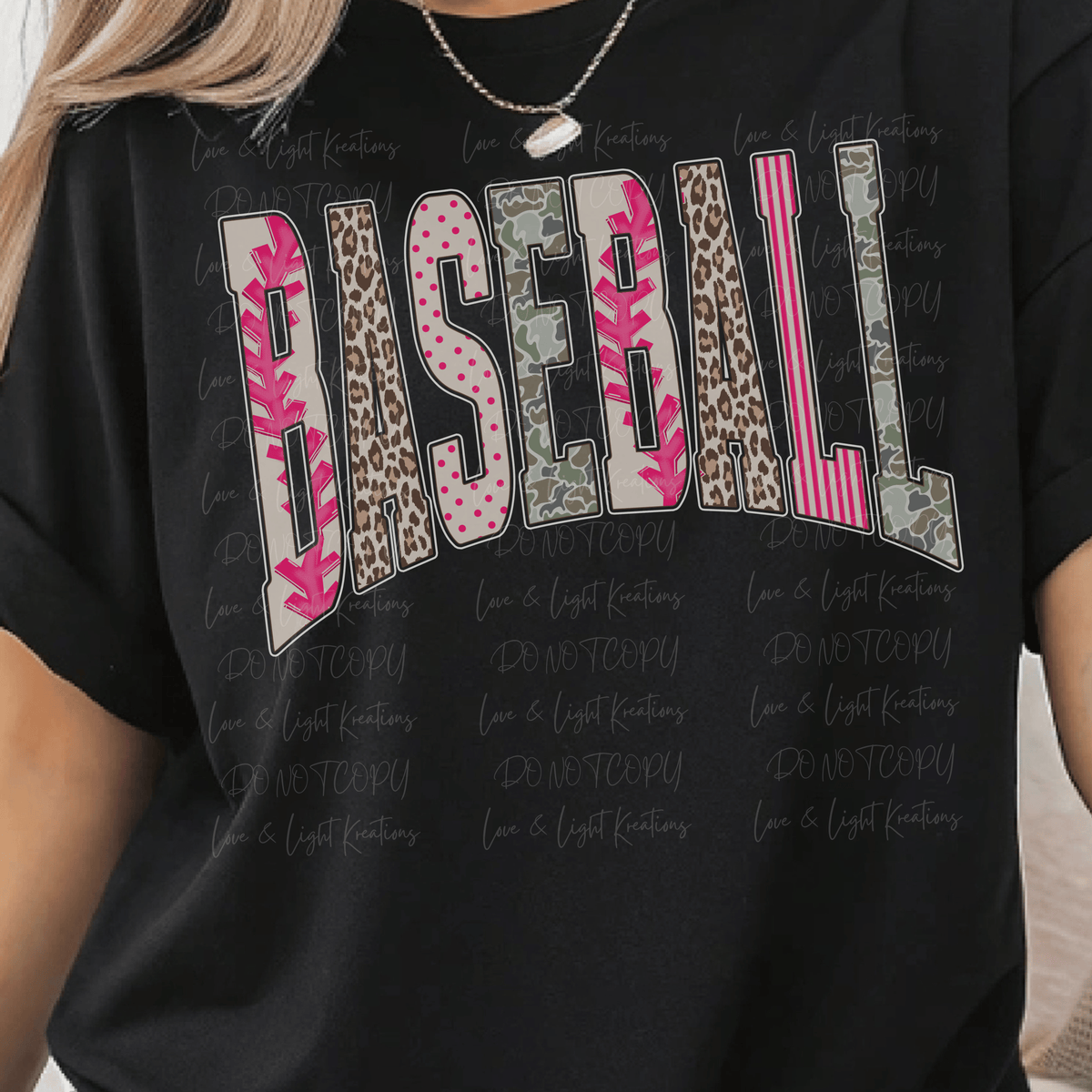 Pink, Leopard, and Camo Baseball