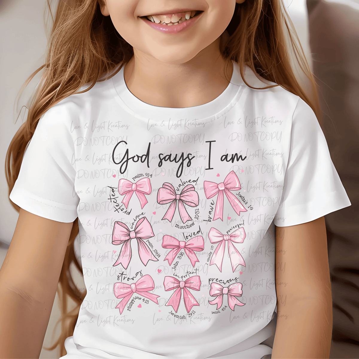 Plain Pink Coquette God Says I Am