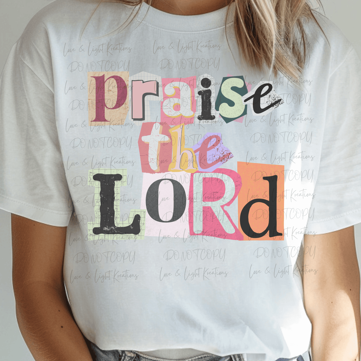 Praise the Lord in Magazine Letters