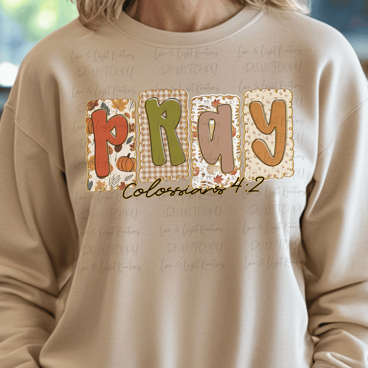 Pray Preppy Fall Stamp