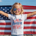 Preppy All American Girl Bow, Heart, and Stars