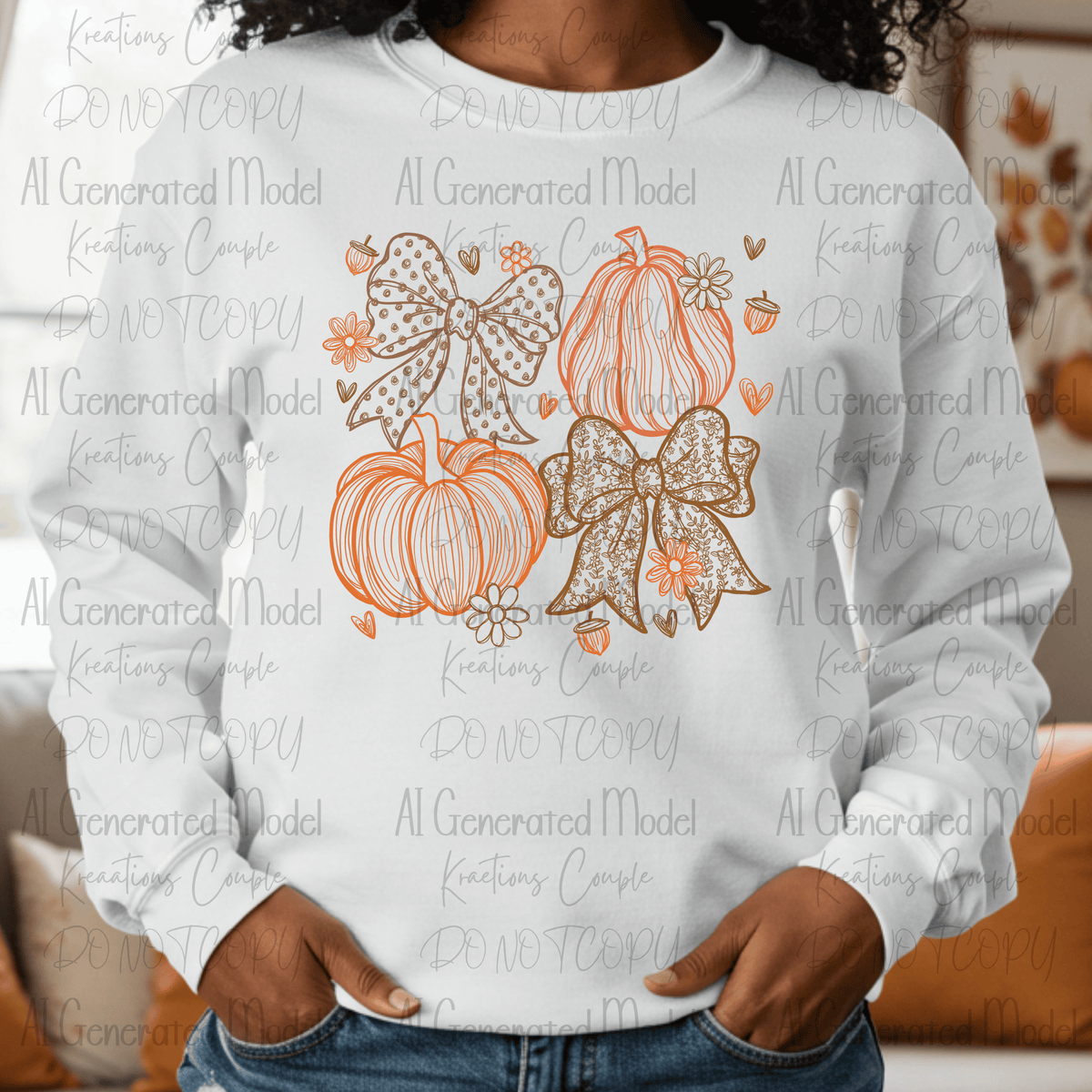 Preppy Bows and Pumpkin Coqute
